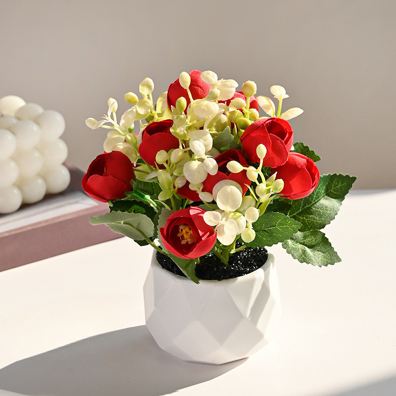 ต้นไม้กระถางขนาดเล็ก กงานกระถางเครื่องประดับตกแต่งสวน ดอกไม้ตกแต่งบ้าน - รูปที่ 4