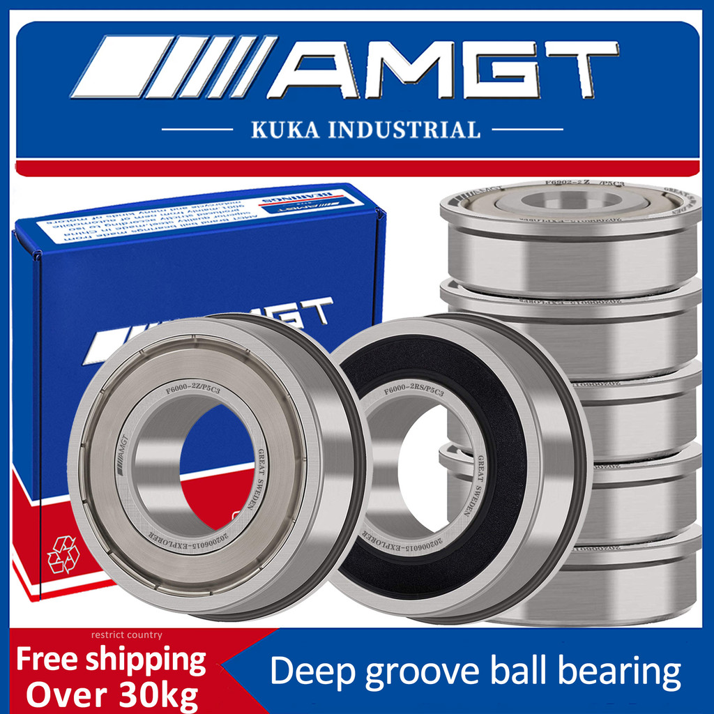 AMGT แบริ่งบอลร่องลึกหน้าแปลนF6000 F6001 F6002 F6003 F6004 2Z P5