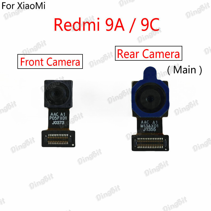 โมดูลกล้องด้านหน้าด้านหลัง Flex Cable Replacement สําหรับ Xiaomi Redmi 9A 9C กลับหลักกล้องขนาดใหญ่ Selfie Facing อะไหล่