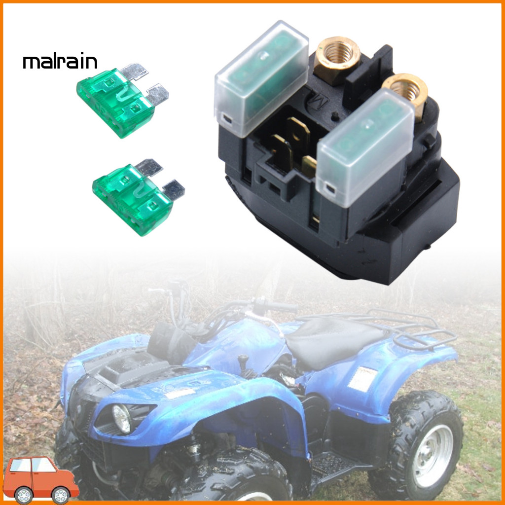 [Ma] รีเลย์สตาร์ทรถจักรยานยนต์สีดํารีเลย์มอเตอร์สตาร์ทสีดํา 4XE-81940-12 1D0-81940-02 ประสิทธิภาพสูง