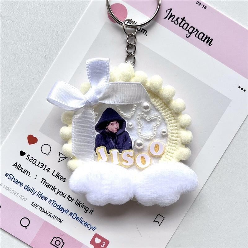 มินิสนับสนุนพัดลมผลิตภัณฑ์สําเร็จรูปต้นฉบับ Blackpink Kim Jisoo jisoo น่ารักเกาหลีพวงกุญแจจี้มินิสนั