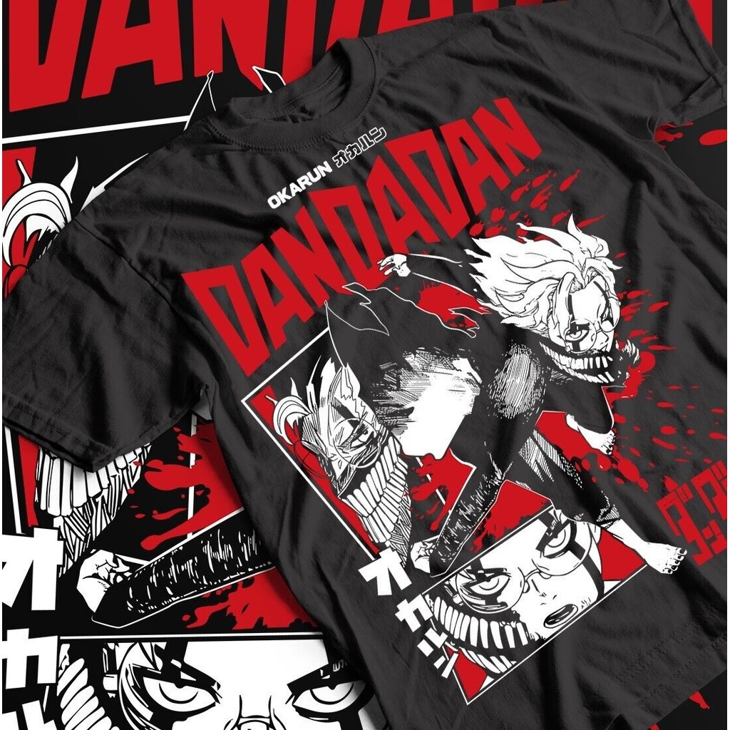 เสื้อ  รูปแบบใหม่ เสื้อยืดสีขาวDandadan T-Shirt Seiko Ayase T-shirt Cosplay Momo Anime Gift Exclusiv