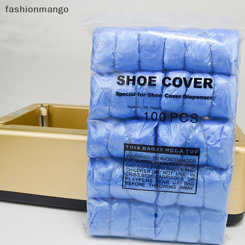 [fashionmango] สวมทับหัวเข็มขัดรูปตัว G รูปตัว T 100 ชิ้นสําหรับเครื่องจ่ายฝาครอบรองเท้าอัตโนมัติสต็อกใหม่