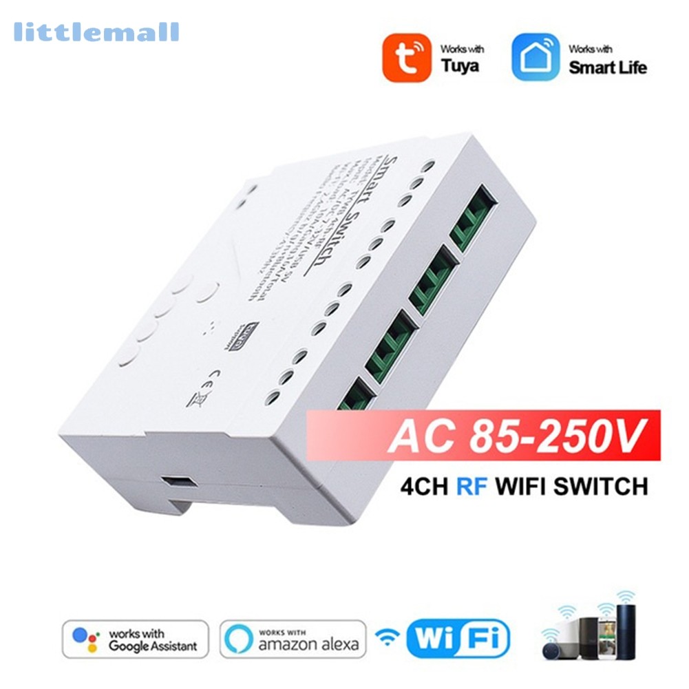 Llma _สําหรับ Tuya WIFI RF สําหรับ Smart Life Control โมดูลสวิทช์ 4CH รีเลย์โมดูลสวิทช์ DC5-32V