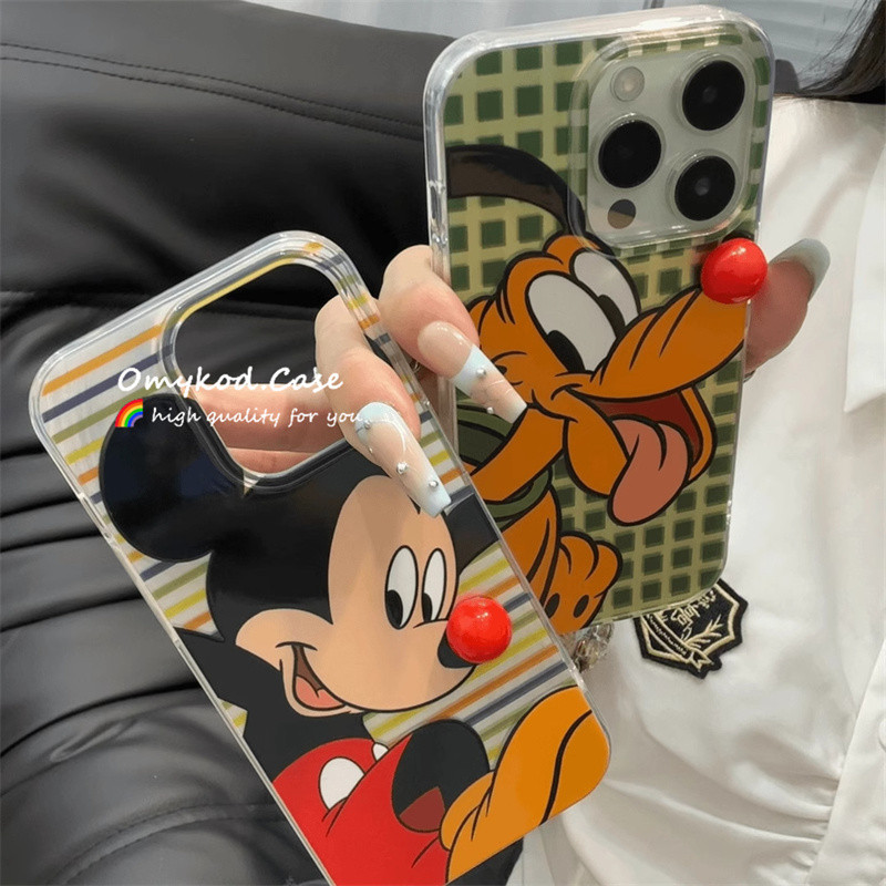 SAMSUNG 3dตุ๊กตาปลอกสําหรับsamsung A06 A16 A55 A35 A25 A15 A05 A03 A12 A13 A14 A23 A24 A32 A34 A51 A52 A53 A54 A55 เคสโทรศัพท์INSการ์ตูนจมูกสีแดงDropตุ๊กตาAntifyจมูก