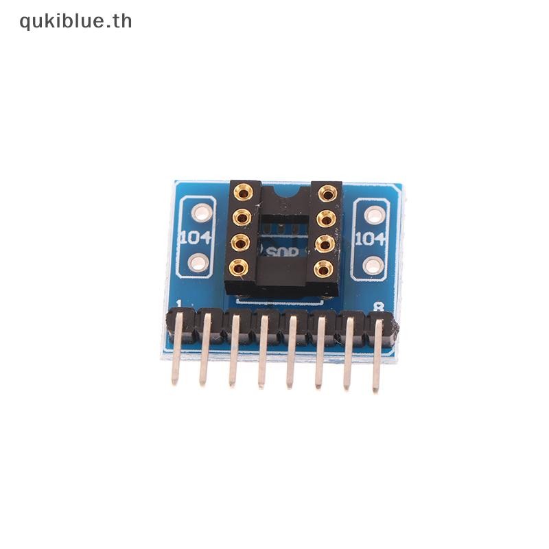 Qukiblue.th Single-row ZIP SIP8 แพคเกจแปลง Dual-row DIP8 ซ็อกเก็ต NJM5532 4558 4560 4580 4565 2114L 