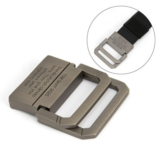 หัวเข็มขัดวงแหวนคู่อัลลอยด์หัวเข็มขัดผ้าใบกว้าง3.8ซม. หัวเข็…