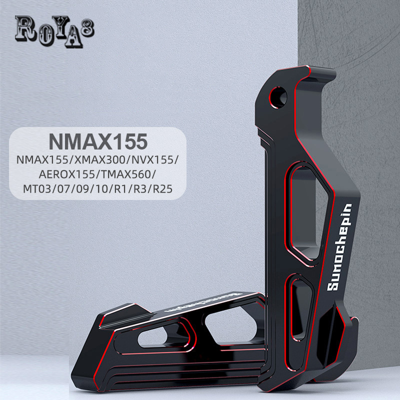 Roya 8 พักเท้าหลังแต่ง สำหรับ NMAX155 / XMAX300 / AEROX ของแต่ง งาน CNC (1คู่) อุปกรณ์เสริมพักเท้า วางเท้าหลัง