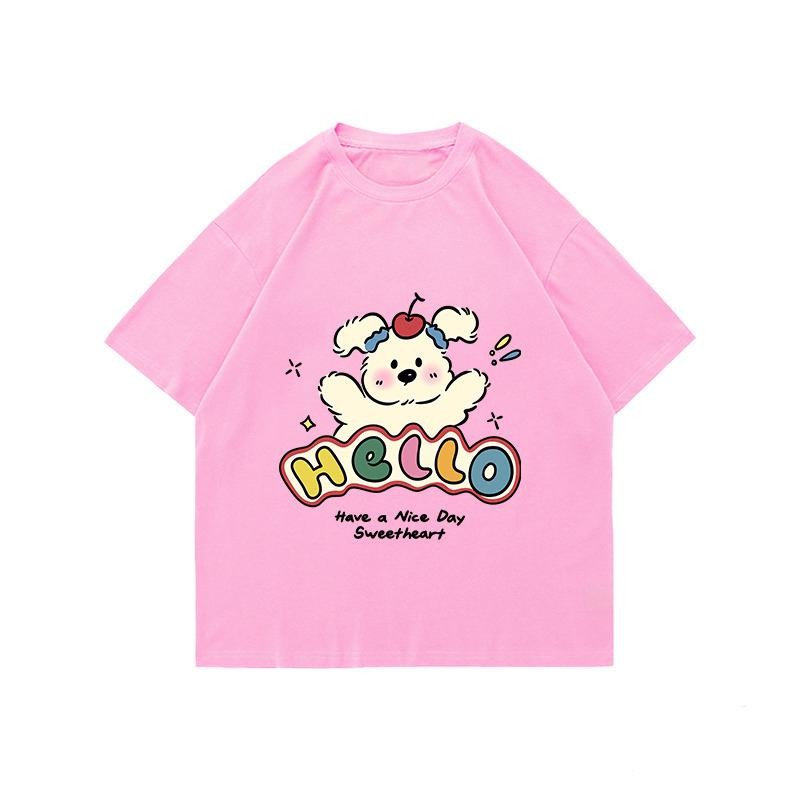 Papaya เสื้อยืด Oversize ลาย "Hello Sweetheart" เสื้อยืดน่ารักสดใส ใส่สบาย WS1211