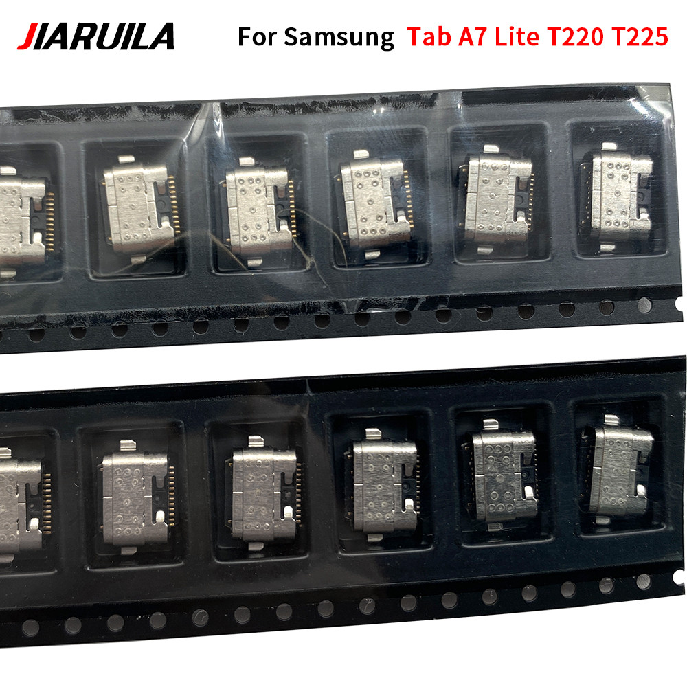 10-50 ชิ้น Dock Micro Plug USB ชาร์จ Pin Dock พอร์ตสําหรับ Samsung Tab A7 Lite T220 T225 ชาร์จ Pin Dock Connector