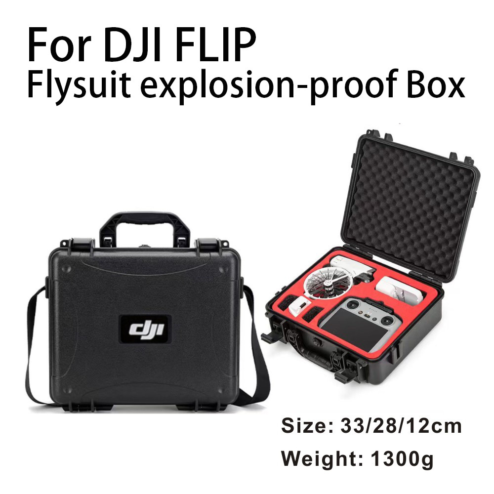 สําหรับ DJI FLIP ชุดกล่องนิรภัยกันน้ําสําหรับ DJI FLIP ระเบิดการบีบอัดและ Collision-proof Storage Ca