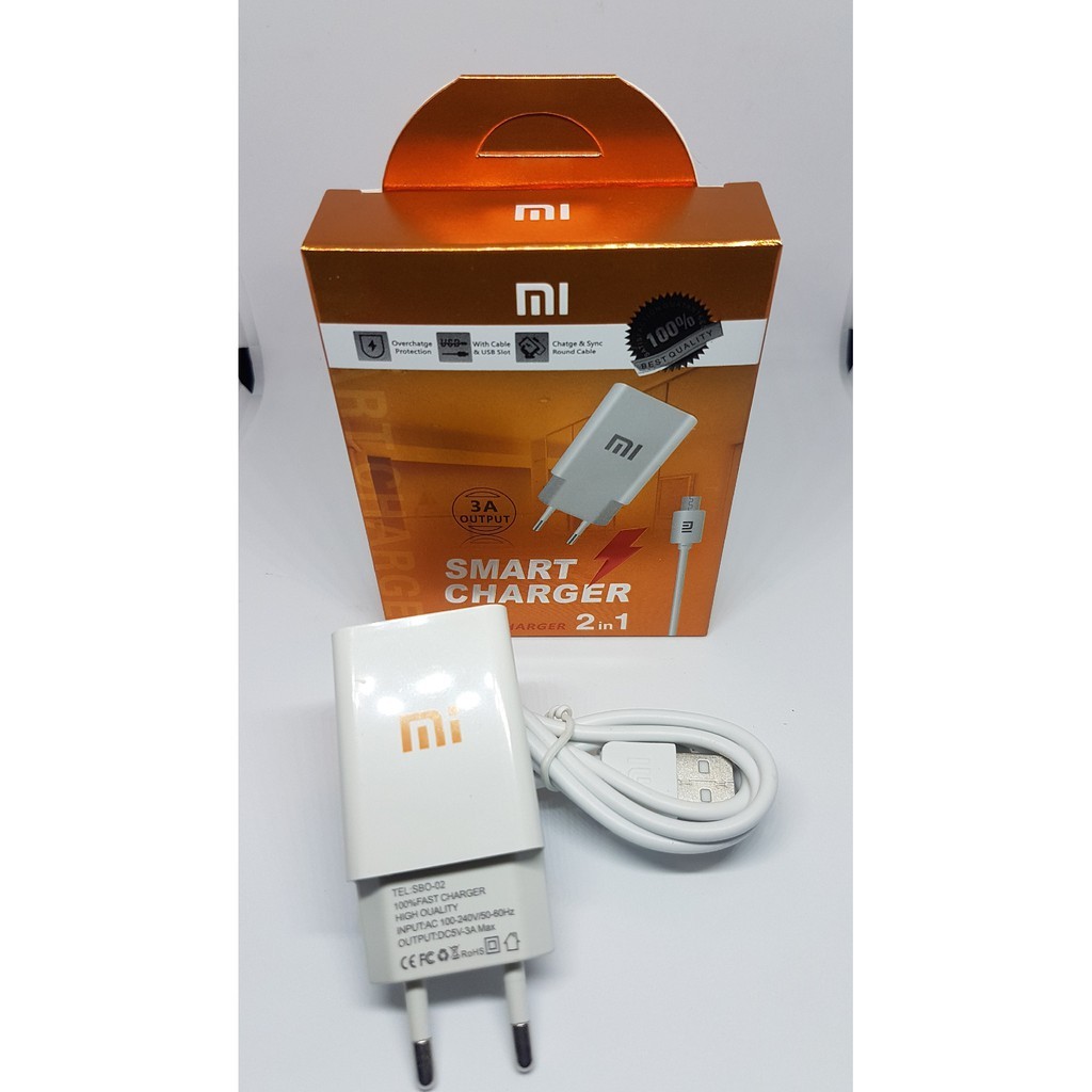 I* SMART CHARGER XIAO MI Cas Micro USB Smart 2IN1 | MI ที่ชาร์จโทรศัพท์ microusb Brand Smart