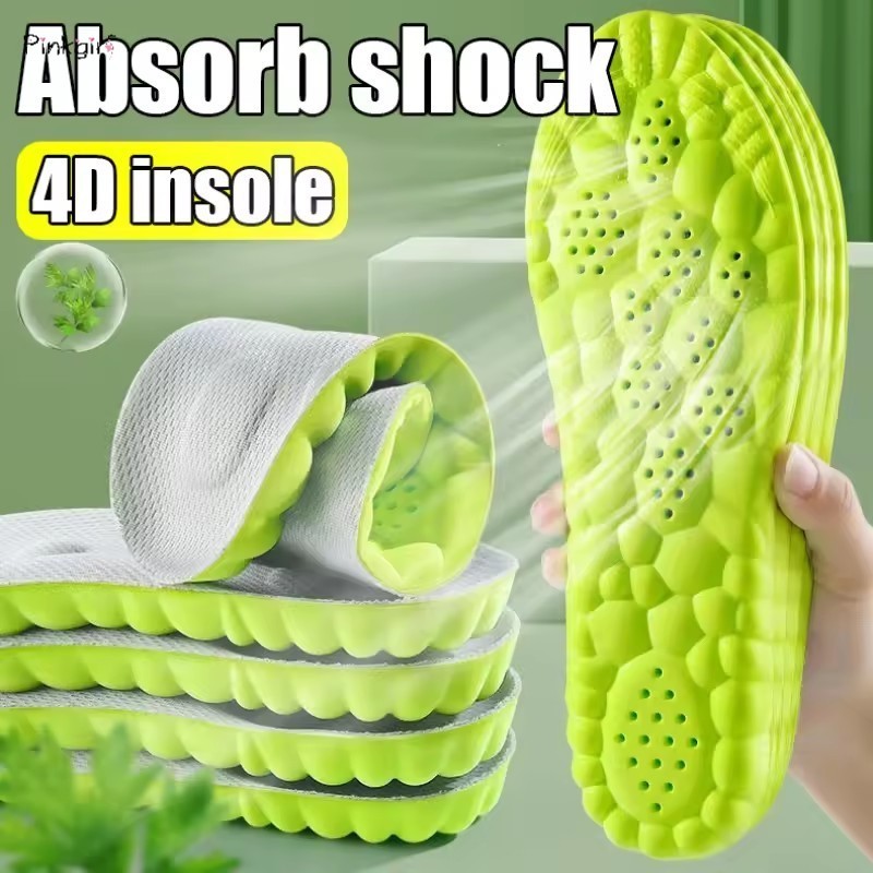 ความยืดหยุ่นสูง Orthopedic Arch Support Insoles ผู้ชายผู้หญิง 4D Acupoint นวดรองเท้า Pads Soft Shock Absorption โฟมหน่วยความจํานุ่มแทรกเบาะ