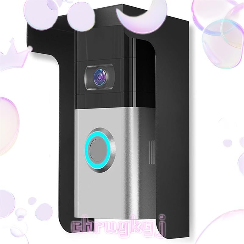 Doorbell Rain Cover Ring Doorbell ฝาครอบป้องกันแสงสะท้อน, กริ่งประตูเหล็ก Weather-Blocking Cover Pro