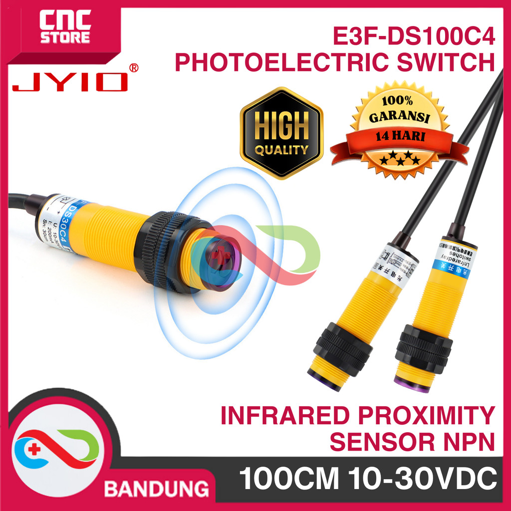 E3F-DS100C4 PHOTOELECTRIC SWITCH 100 ซม.DC อินฟราเรด Proximity Sensor NPN E18-D100NK INDUSTRAIAL