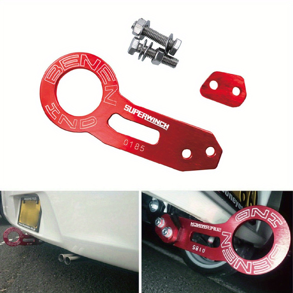 Universal อลูมิเนียมอัลลอยด์ Racing ด้านหลัง Tow Hook ด้านหลัง Tow Hook ชุดสําหรับ Honda Civic Benen