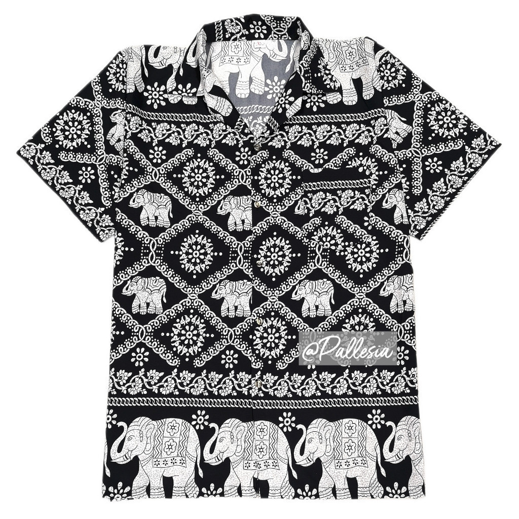 เสื้อลาย ไหมอิตาลี ลายโซ่ 7ไซส์ S-4XL งานไทย เสื้อเชิ้ตฮาวาย hw801 ราคา ถูกที่สุด ดีลบีเคเค แกลเลอรีภาพที่ 4