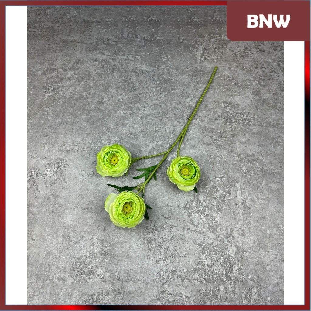 BNW - C79 YANG (x3) ดอกไม้ดอกโบตั๋น ผ้าไหม ผ้า 65CM ARTIFICIAL FLOWERS DECORATION ROOM HOME OFFICE S