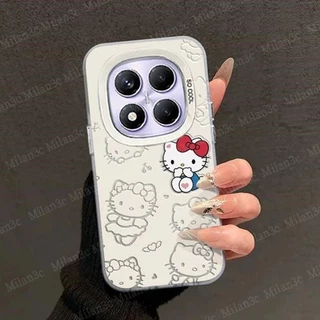 เคสสำหรับ Redmi Note 15 5G เคส Redmi Note 15 14 Pro 5G Redmi Note 15 14 Pro Plus เคสโทรศัพท์มือถือลายการ์ตูนสีชมพู Melody กันกระแทก แข็ง น่ารัก Katie