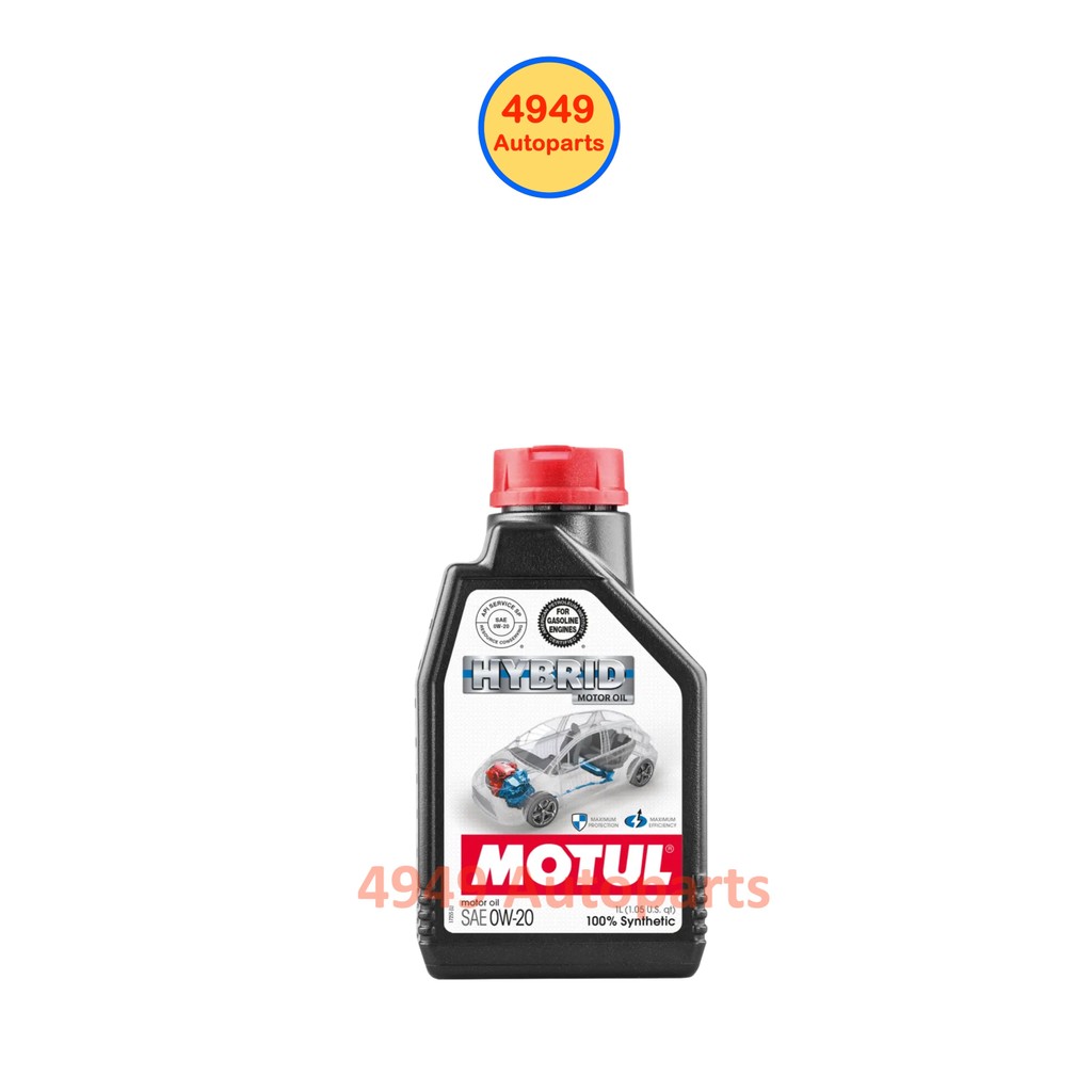 น้ำมันเครื่อง Motul โมตุล Hybrid ไฮบริด 0W20 0W-20 เบนซิน สังเคราะห์ SP 1L