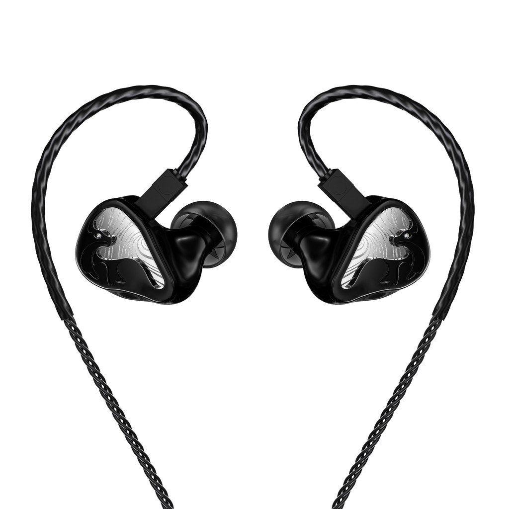 LETSHUOER Mystic 8 Wired IEM Hifi Headphones 8 BA Drivers High Fidelity และความละเอียดสูงหูฟังชนิดใส