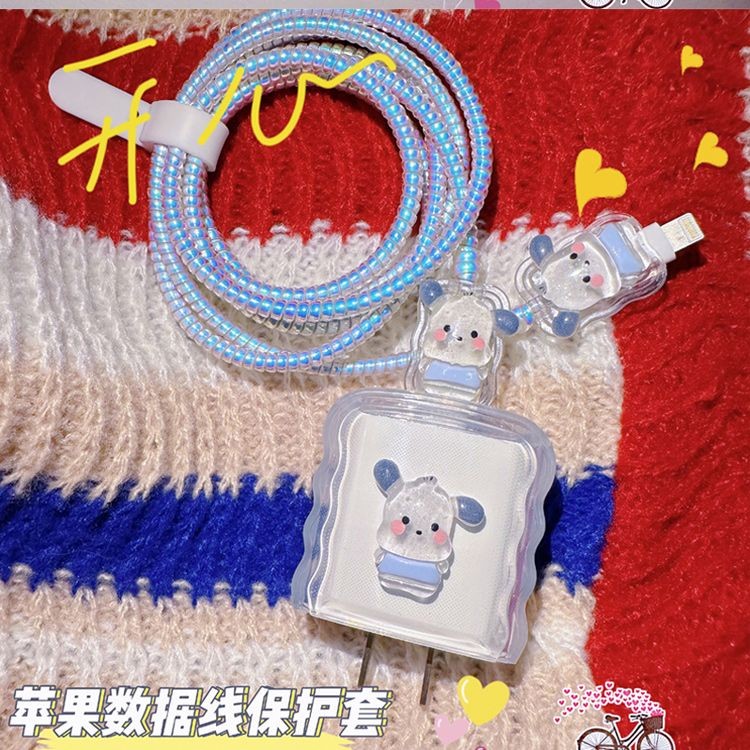 น่ารัก Pochacco Charger Protector สําหรับ VIVO 18w 33w 66W V27e Charger กรณี V8073L0A0 80W สําหรับ v