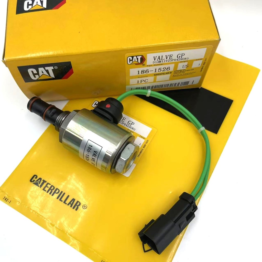 1861526 186-1526 วาล์วโซลินอยด์ไฮดรอลิกสําหรับล้อ Loader D8R 950G 938G 140H D7R 924G รถแทรกเตอร์