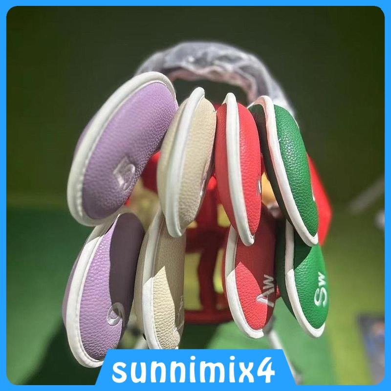 [H2Sports] กอล์ฟ Headcovers 8 ชิ้น ป้องกันน้ำ ออกแบบทันสมัย สำหรับ club ทำจาก PU หนัง เหมาะสำหรับผู้