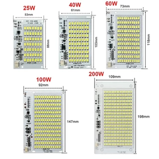 REGOR แผงแหล่งกําเนิดแสง 1 ชิ้น, ความสว่างสูง SMD5730 บอร์ดไฟ LED, 25/40/60/100/250W พร้อมรีโมทคอนโทรลแสงสีขาวรีโมทคอนโทรล Floodlight