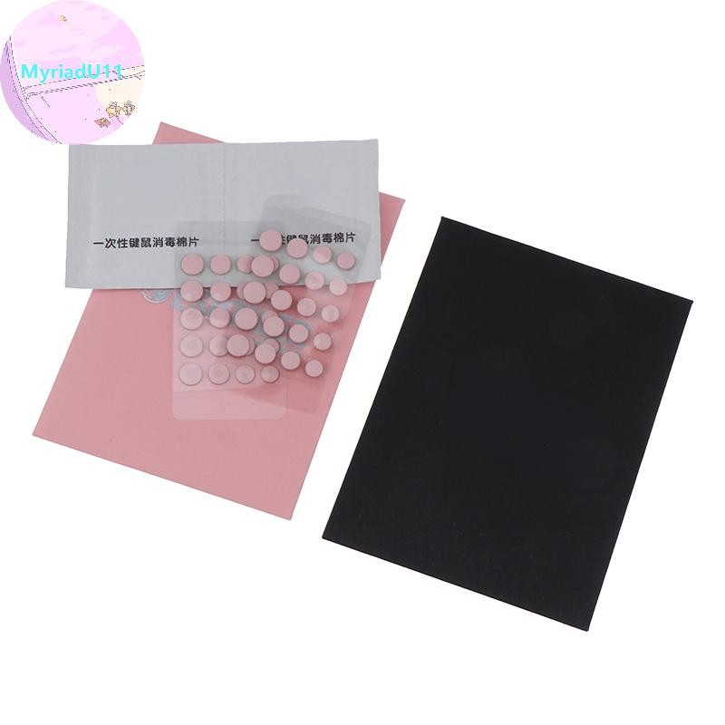 MyriadU 40PCS Esports Tiger ICE Feet DIY Universal Dot Mouse Glides Rounded Edges TH