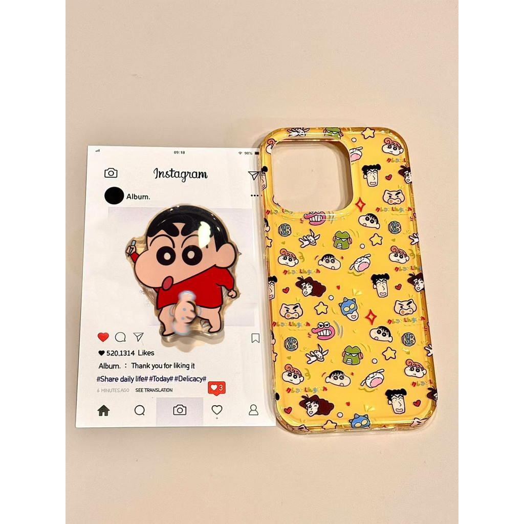 เคสโทรศัพท์เครยอนชินจังสําหรับiPhone11/12/13/14/15/16 12Promax 11Promax 12Pro 14plus 15Promax TIR3