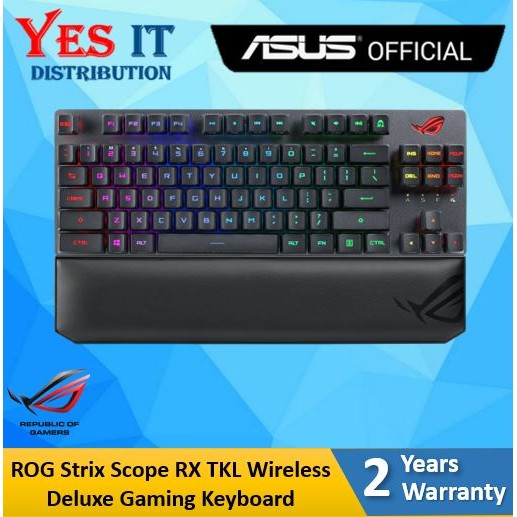 Asus ROG X807 Strix Scope RX TKL คีย์บอร์ดเกมไร้สาย (90MP02J0-BKUA00 / 90MP02J2-BKUA00)