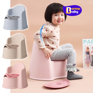 Berma Baby สุขาเด็ก กระโถนเด็กฝึกขับถ่าย ใช้คนเดียวได้ ปลอดสาร BPA ทําความสะอาดง่าย