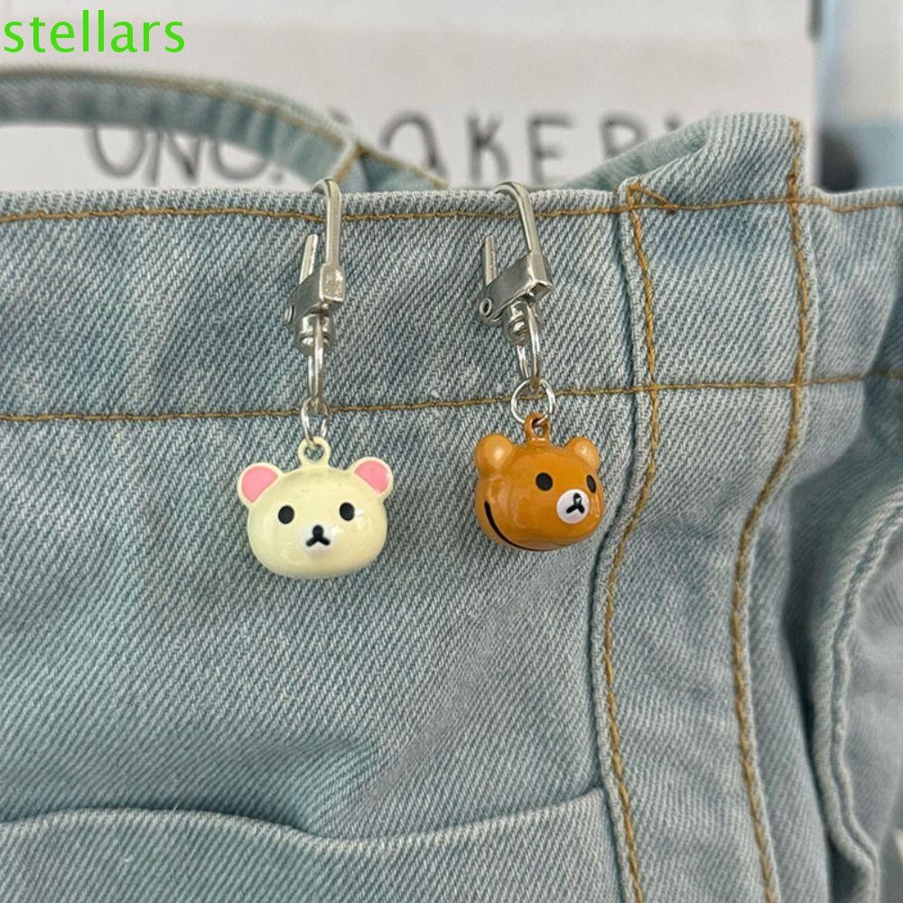 Stellarsync Rilakkuma Bell พวงกุญแจ, เครื่องประดับ Anti Lost Korilakkuma หมีการ์ตูนจี้, น่ารัก Y2K การ์ตูนสไตล์เกาหลี Rilakkuma อะนิเมะพวงกุญแจวันเกิดเด็กของขวัญ