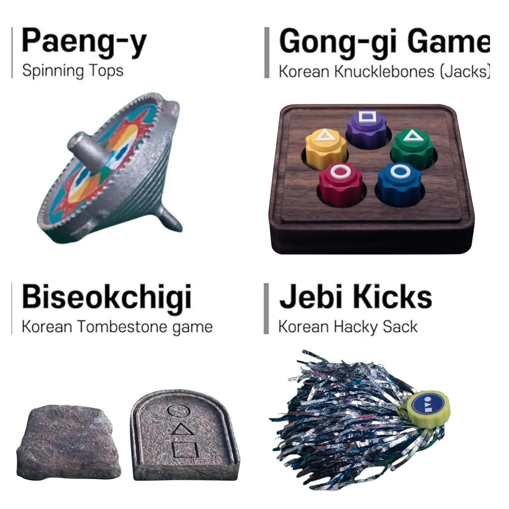 Squid Game 2 Game set Jebi ChagiGong-giBiseokchigipang-yDDAKJI