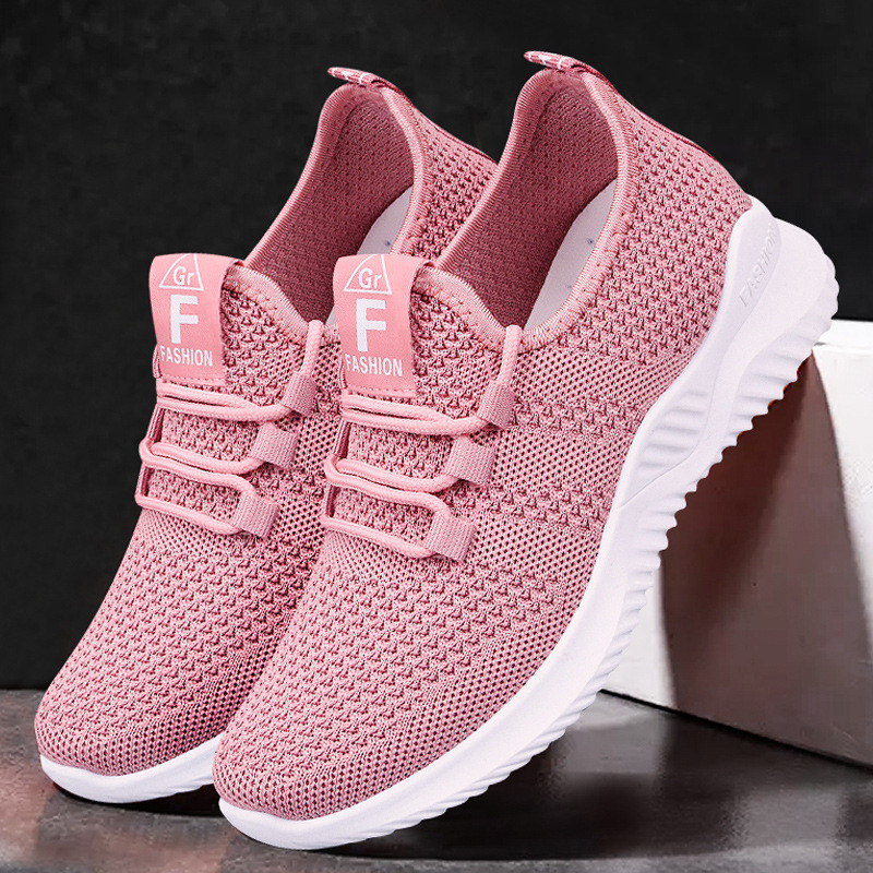 Breathable รองเท้าผู้หญิง Soft-Soled รองเท้าผ้าใบผู้หญิงผู้สูงอายุรองเท้าผ้าใบ QCFZ