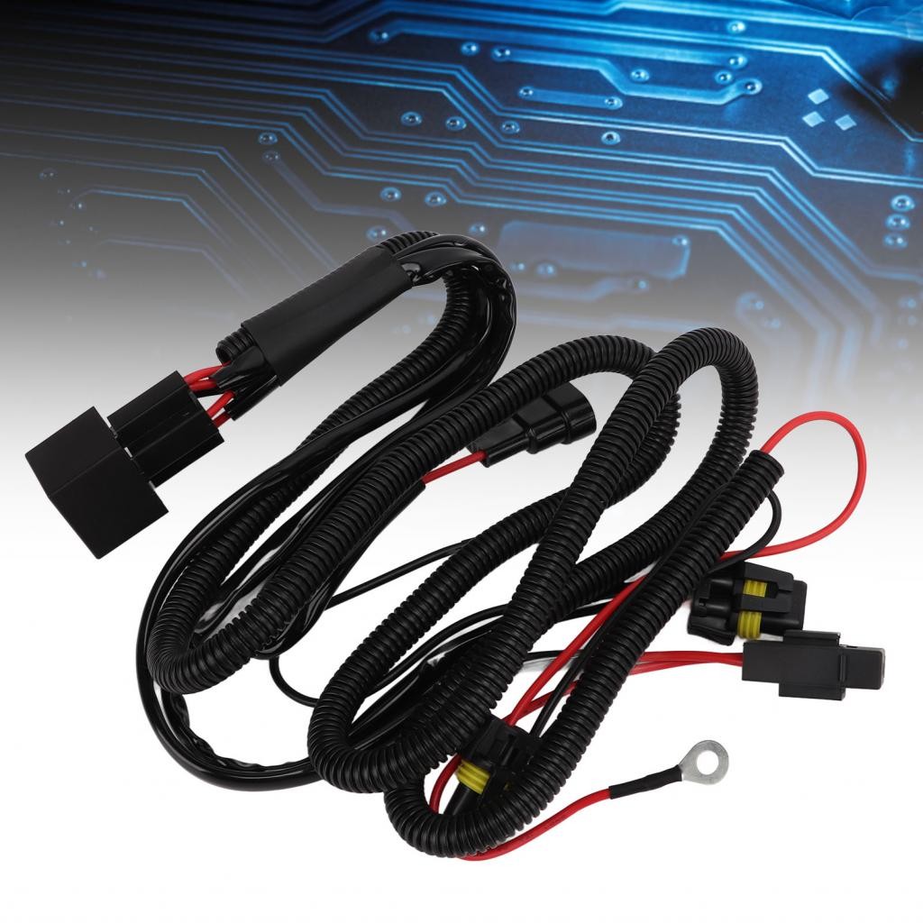 ชุดรีเลย์ไฟหน้าแบตเตอรี่ขับเคลื่อนโคมไฟอเนกประสงค์สายไฟ PVC