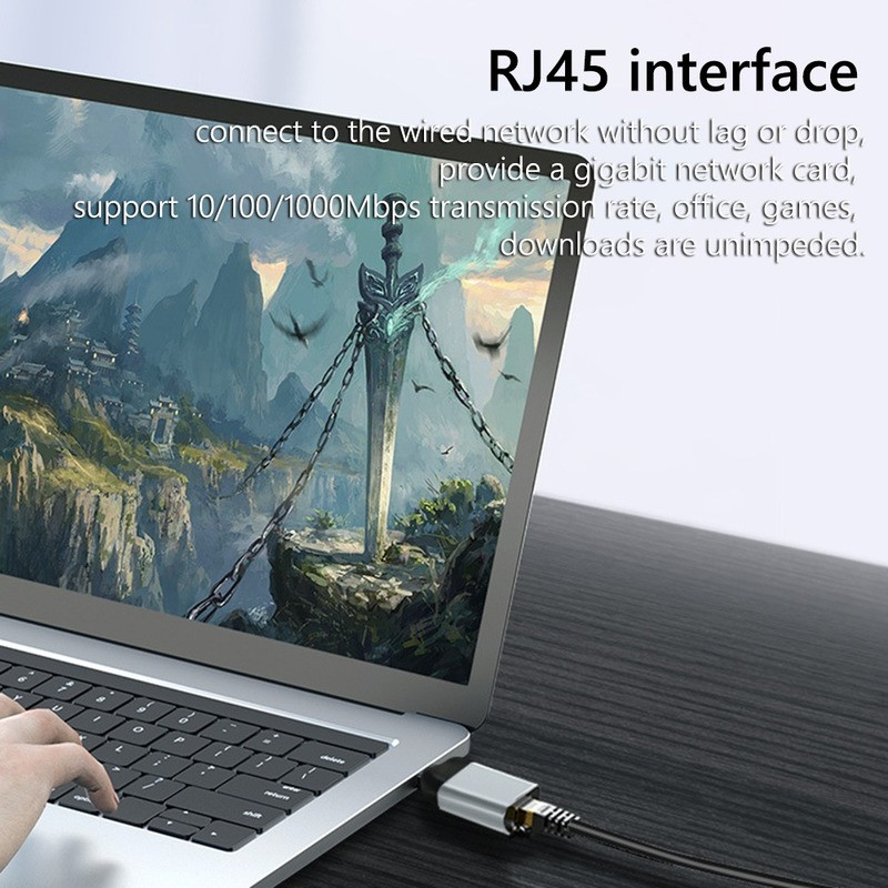 รองรับ USB Type C HDMI อะแดปเตอร์ USB-C to USB3.1 /DP/VGA/Mini DP/RJ45 8K 60Hz Vedio Transfer Adapter การถ่ายโอนวิดีโอ ราคา ถูกที่สุด ดีลบีเคเค แกลเลอรีภาพที่ 3