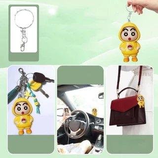 【พร้อมส่ง】Crayon Shin-chan ตุ๊กตาเปลี่ยนหน้าเครยอนชินจัง พร้อมพวงกุญแจพลาสติก 4ใบหน้า ของเล่นงานฝีมือ DIY ไม่มีกล่อง