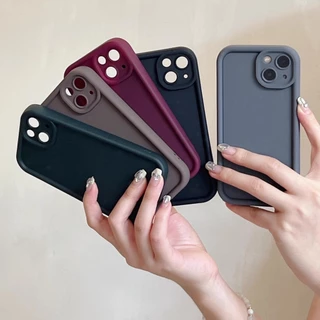 เคส Oppo A18 A17K A7 A17 A16 A54 A38 A12 A15 A57 A3s A78 A74 A5s A58 A16K A55 A31 Reno 8T 6 เคส สีลูกกวาดซิลิโคนนุ่ม
