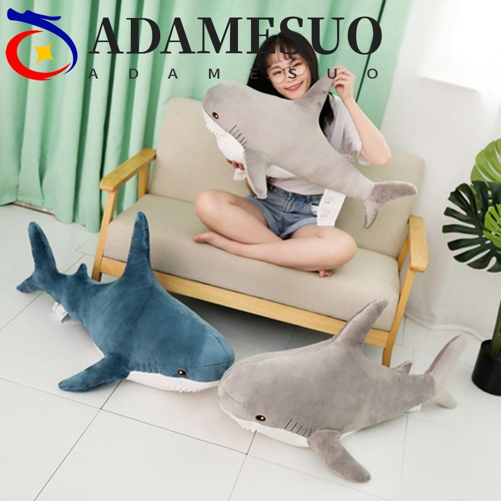 Adamesuo Shark ตุ๊กตาตุ๊กตา Super ขนาดใหญ่ของขวัญวันเกิดตุ๊กตาของเล่นกัด Shark Cushion ตุ๊กตาสําหรับเด็กตุ๊กตาสัตว์