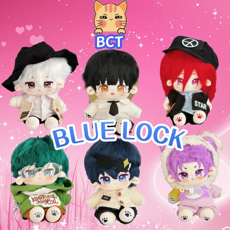 Bct ✨ในสต็อกในสต็อก✨Blue LOCK ของเล่นตุ๊กตา Isagi Yoich Plushies ฟุตบอลอะนิเมะตัวละครตุ๊กตานุ่มที่เต็มไปด้วยตุ๊กตาเดสก์ท็อปเครื่องประดับพัดลมของขวัญชายหญิงแลกเปลี่ยนของขวัญวันเกิด