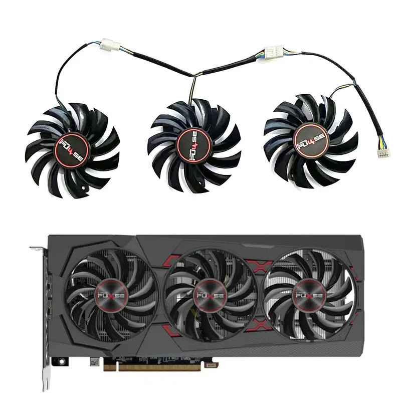 ใหม่ 75 มม.4PIN FD7010H12 FDC10H12D9-C RX 5600 XT GPU พัดลมสําหรับ Sapphire RX 5600 XT 6G D6 Platinu