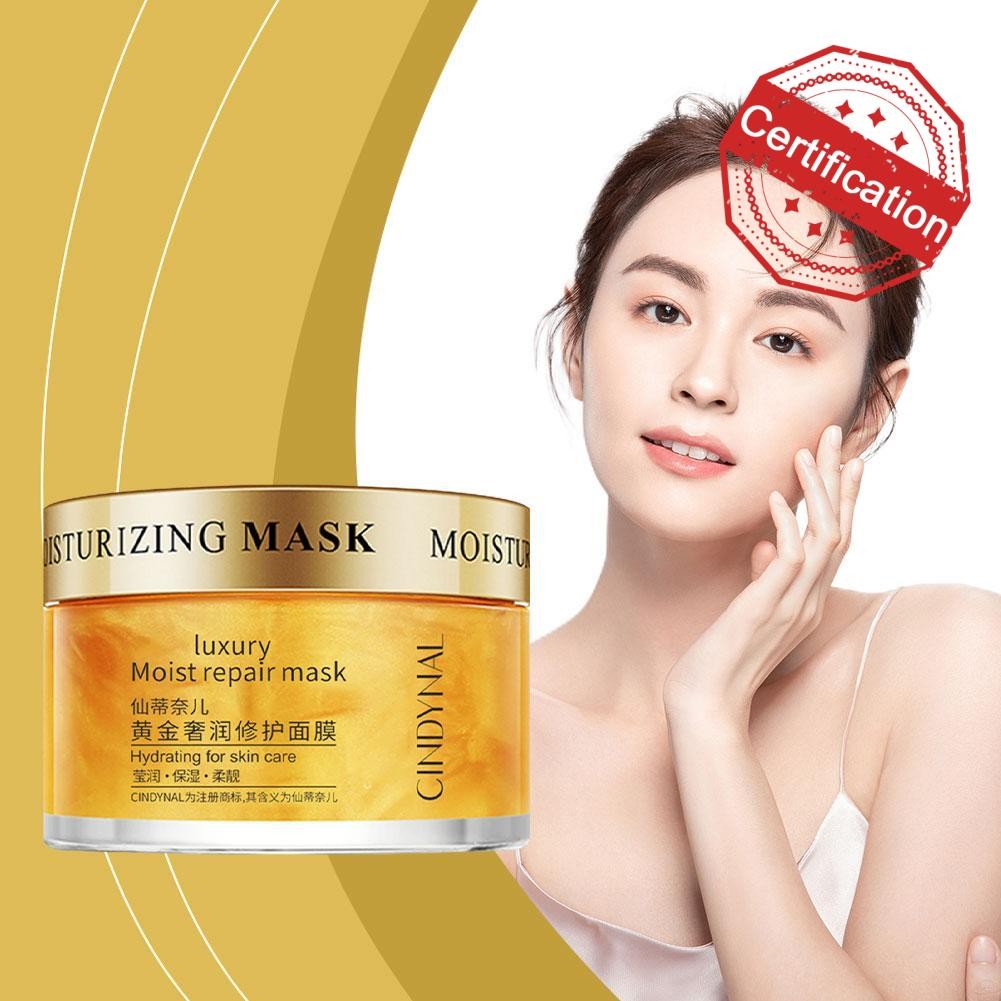 Golden Color Leave-in Sleeping Mask Deep Moisturizing Mask Skin Hydrating Mud Care ทา O2w7