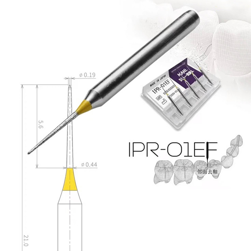 5 ชิ้น/เซ็ตเพชร IRP 01EF สําหรับ Ortho Burs ชุด Interproximal เคลือบลด/เจาะความเร็วสูง Handpiece ขัดเครื่องมือ