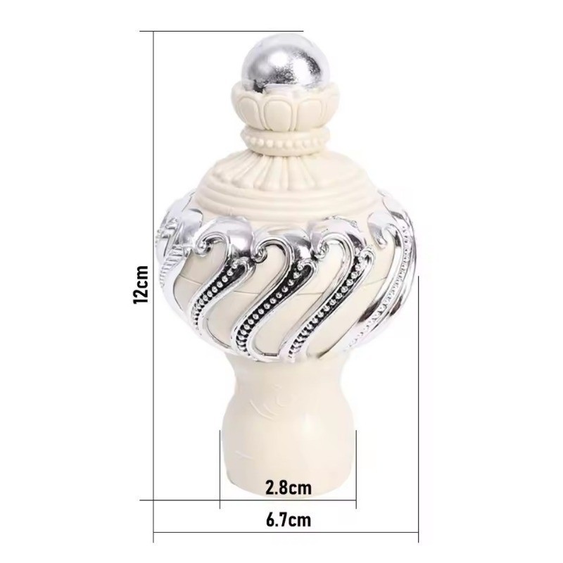 แนะนำ ผ้าม่าน 1/2/4ชิ้นยุโรปโรมันเสาก้านหัว/ราวม่านปลั๊กหมวก/ผ้าม่านพลาสติกก้าน จบ ปก/ตกแต่งบ้าน ราคาพิเศษ มีเก็บเงินปลายทาง