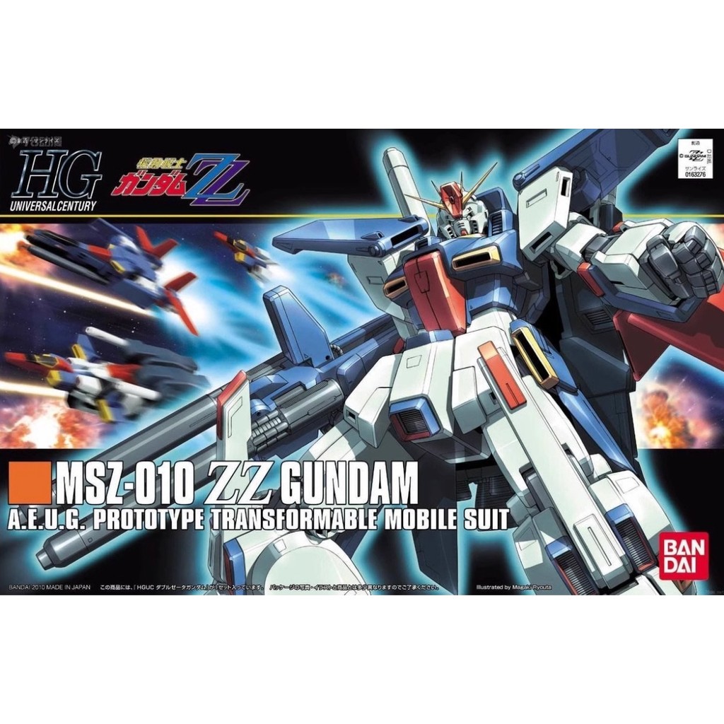 Bandai gundam HGUC 111 ZZ gundam 1/144 MSZ-010 ZZ Animation สินค้าของสะสม