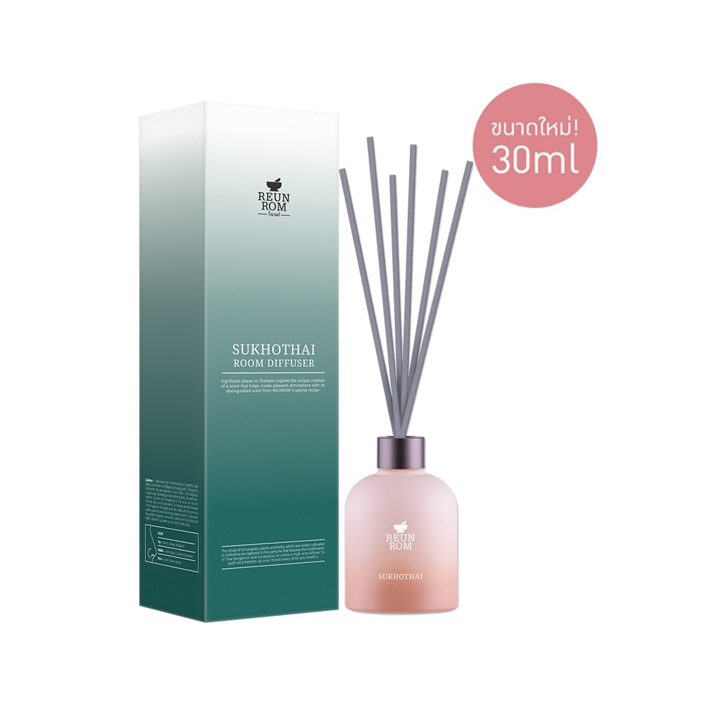 [ซื้อในไลฟ์ลด50%ของแท้] Reunrom รูมดิฟฟิวเซอร์ 30ml รื่นรมย์ สุโขทัย