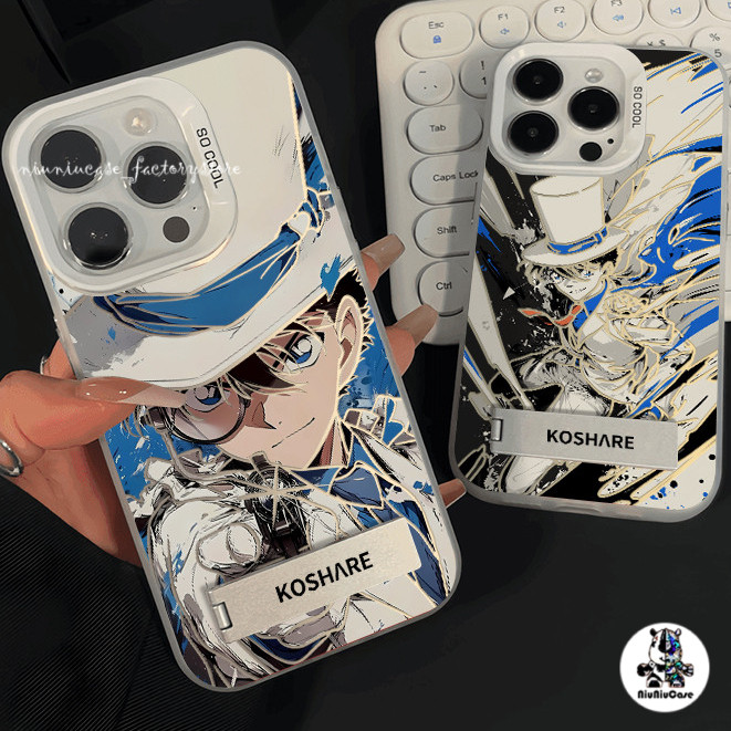 เคส ไบนารีโคนัน เคสไอโฟนหรูหราไฮโซ For iPhone 11 13 12 14 15 16 Pro Max 8 7Plus X XR XS Max SE เคสโทรศัพท์  ป้องกันการตก