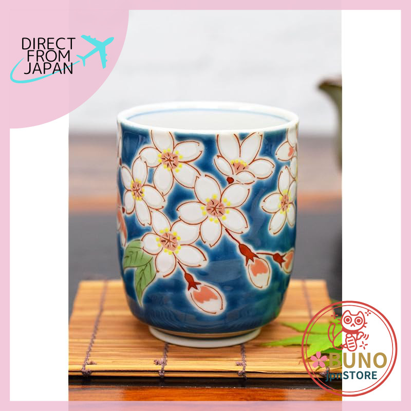 【made in japan】
Waza no Kura Kutani Ware Teacup Sakura Stylish Tea Cup Ceramics Brand Japanese Table